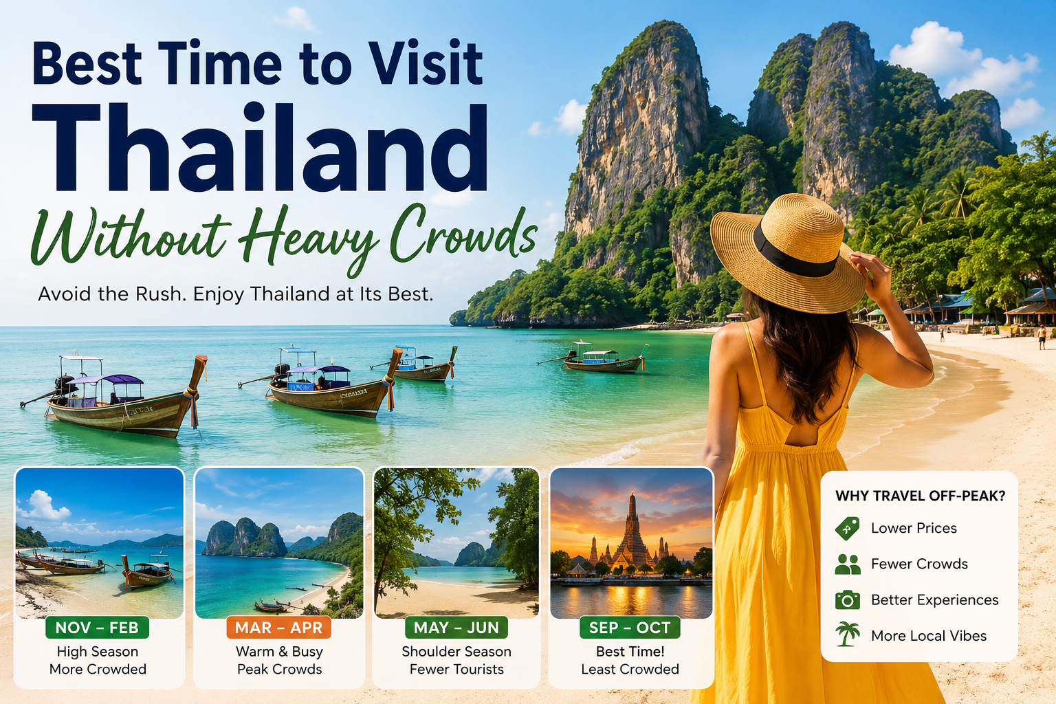 Best Time to Visit Thailand Without Heavy Crowds