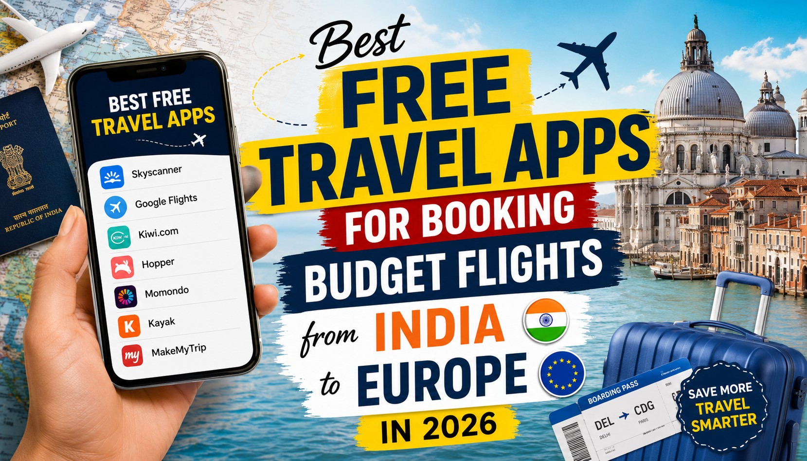 Best Free Travel Apps for Booking Budget Flights from India to Europe in 2026