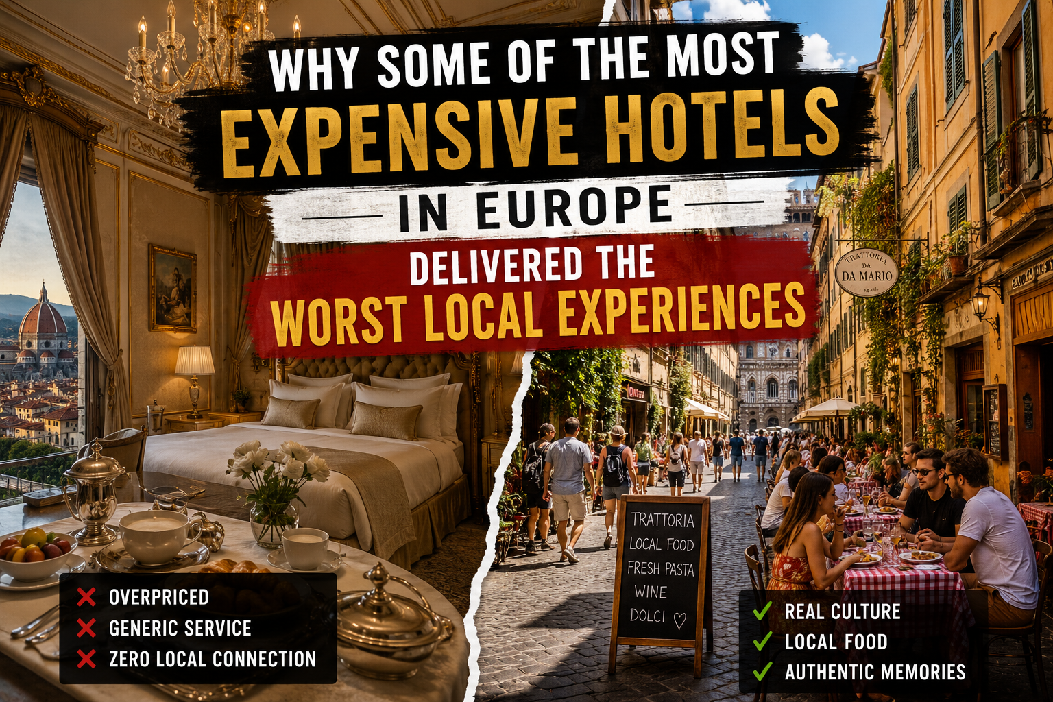 Why Some of the Most Expensive Hotels in Europe Delivered the Worst Local Experiences