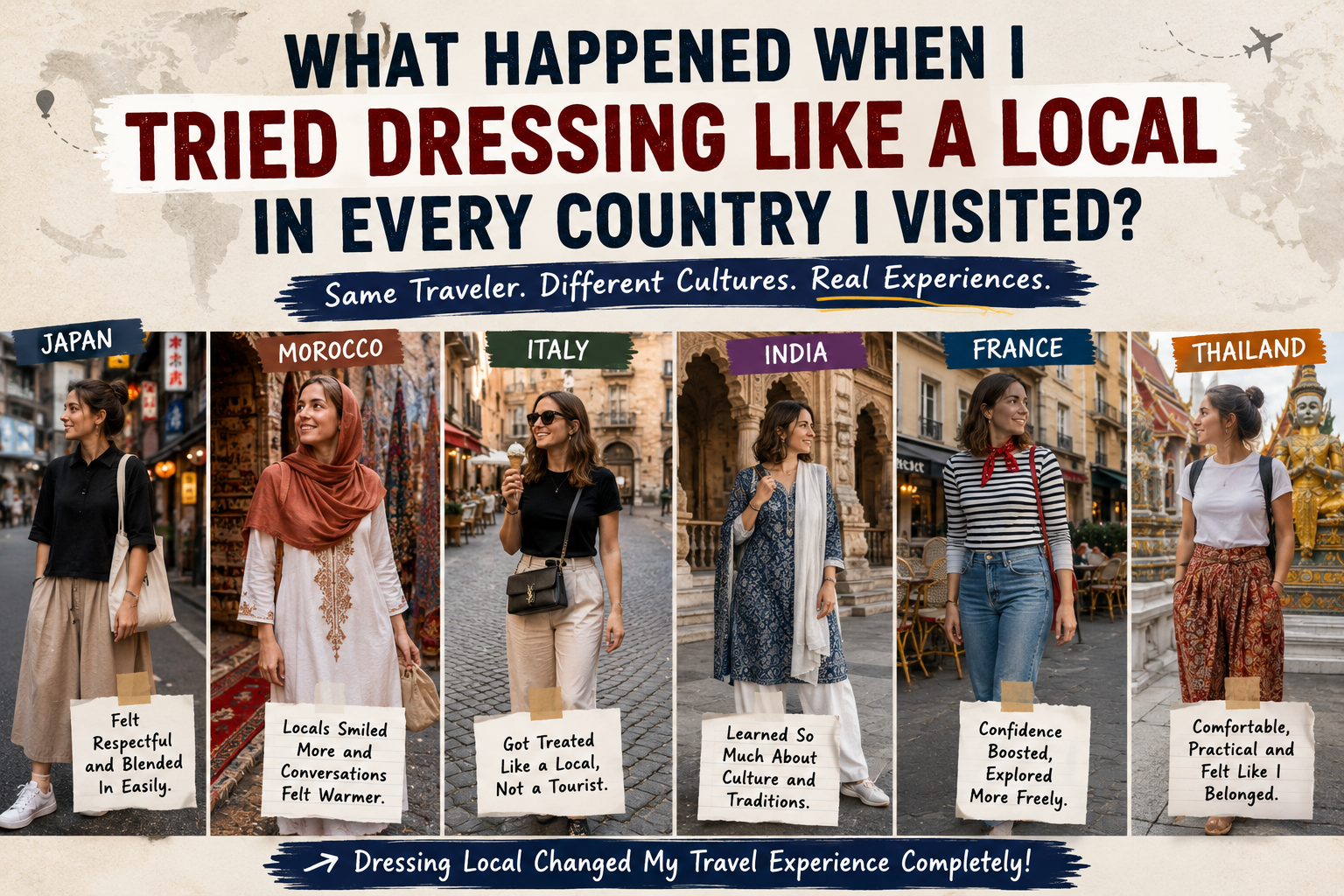 What Happened When I Tried Dressing Like a Local in Every Country I Visited?
