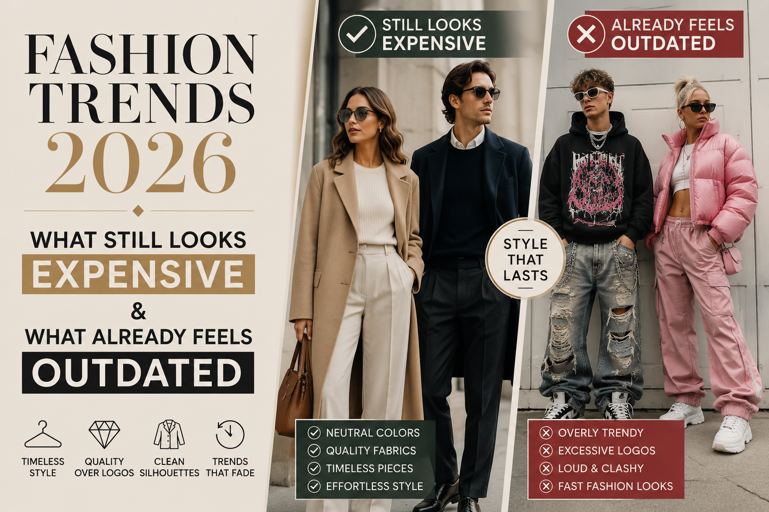 Fashion Trends 2026: What Still Looks Expensive & What Already Feels Outdated