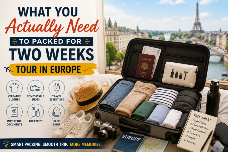smart packing for a european trip