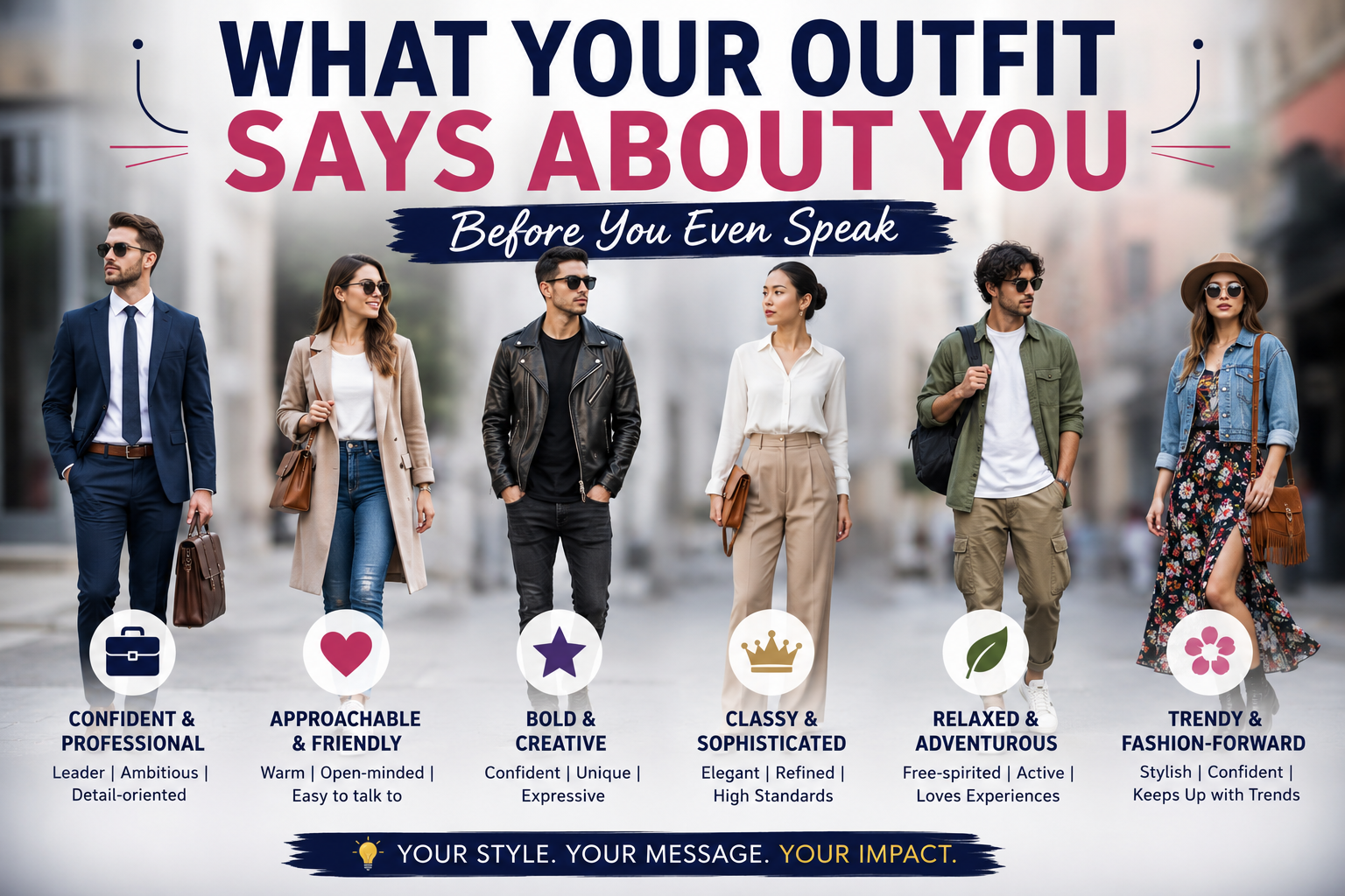 what your outfit says about you