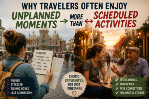 why travelers enjoy unplanned moments