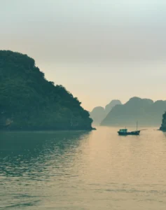 Boats on Ha Long Bay in Vietnam