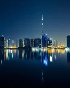 Dubai skyline with Burj Khalifa