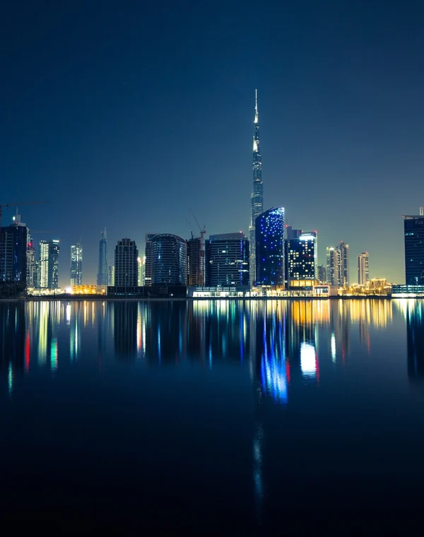 Dubai skyline with Burj Khalifa