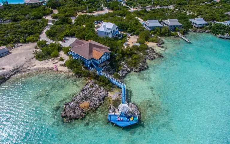 Island beach with clear turquoise water